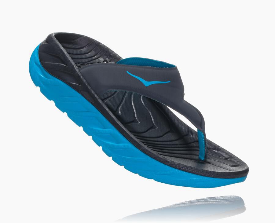 Sandale Hoka One One Ora Recovery Flip Femme - Bleu Marine - PMU-618279